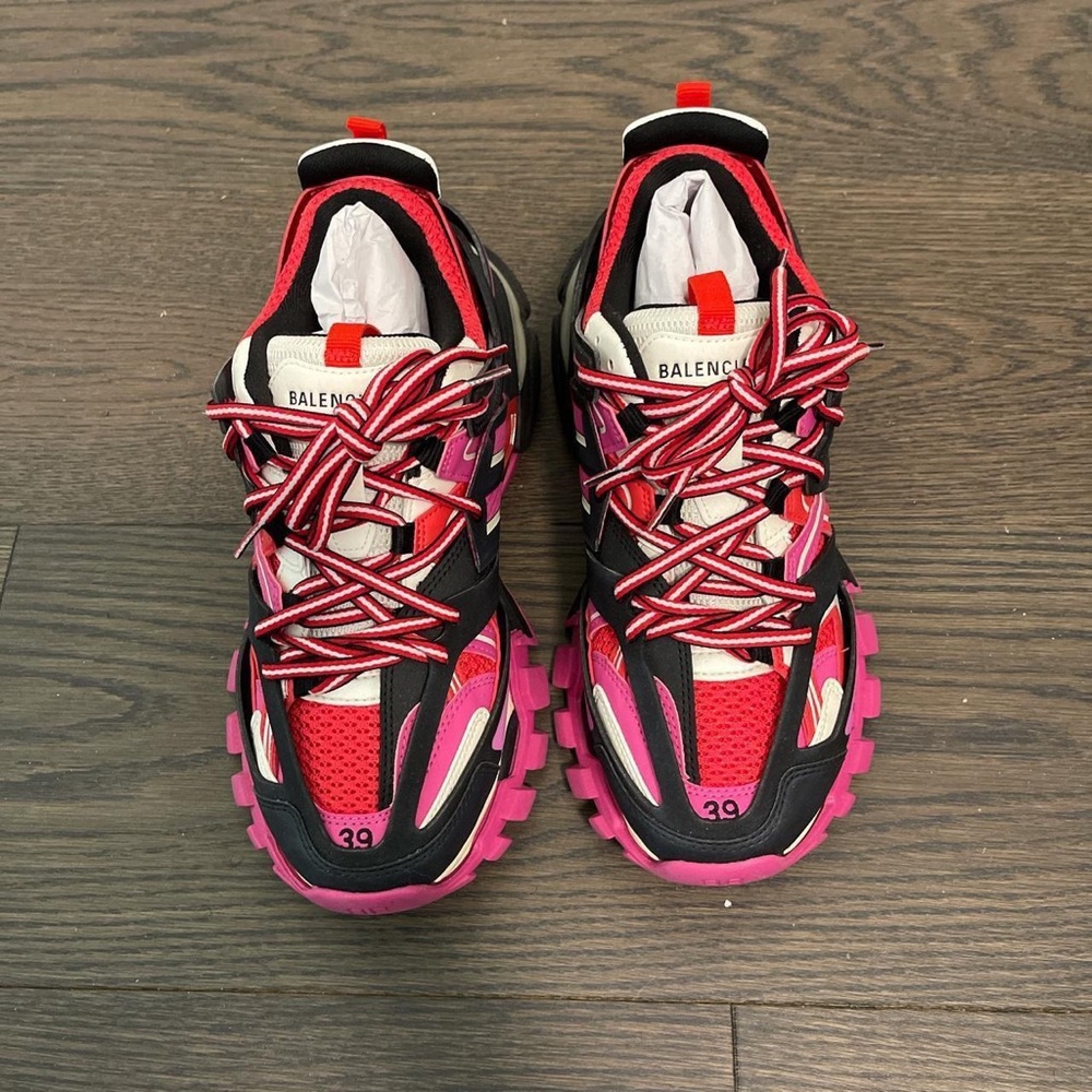 Pink Balenciaga Track Sneakers